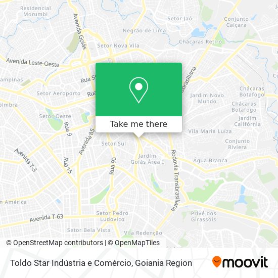 Toldo Star Indústria e Comércio map