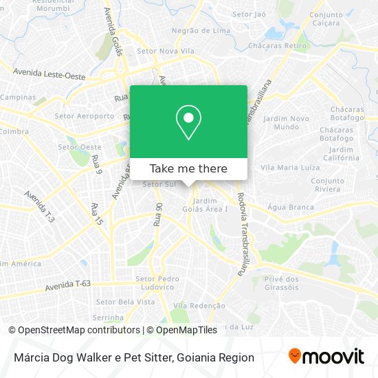 Márcia Dog Walker e Pet Sitter map