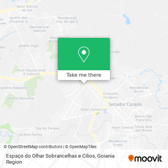Espaço do Olhar Sobrancelhas e Cilios map