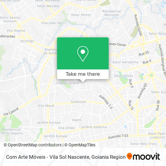 Com Arte Móveis - Vila Sol Nascente map