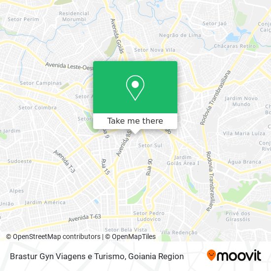 Brastur Gyn Viagens e Turismo map