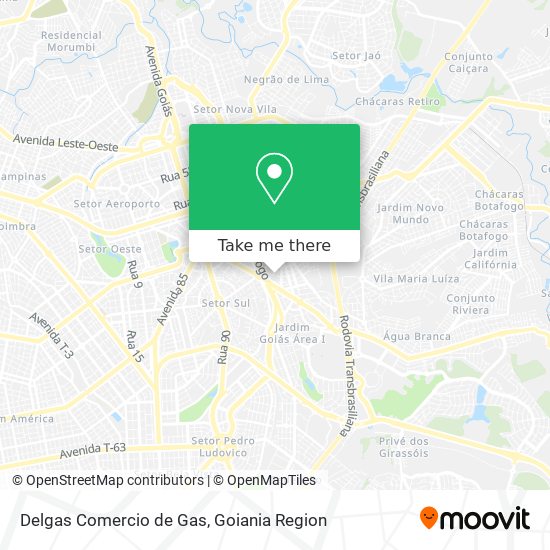 Delgas Comercio de Gas map