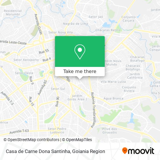 Casa de Carne Dona Santinha map