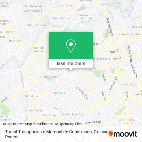 Tarcal Transportes e Material de Construcao map
