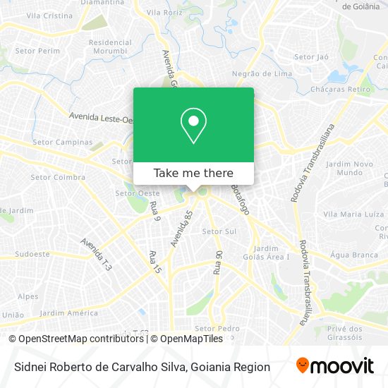 Sidnei Roberto de Carvalho Silva map