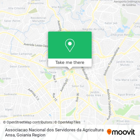 Mapa Associacao Nacional dos Servidores da Agricultura Ansa