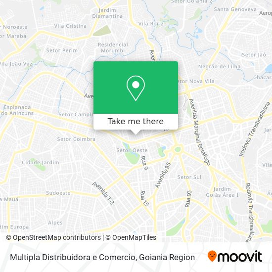 Multipla Distribuidora e Comercio map