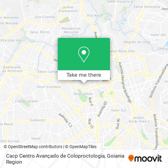 Cacp Centro Avançado de Coloproctologia map