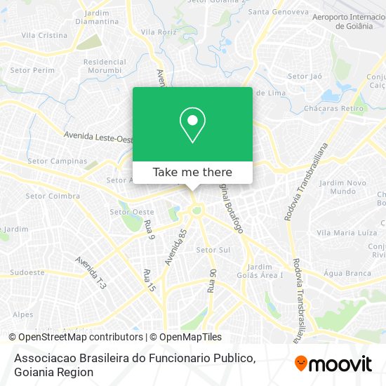 Associacao Brasileira do Funcionario Publico map