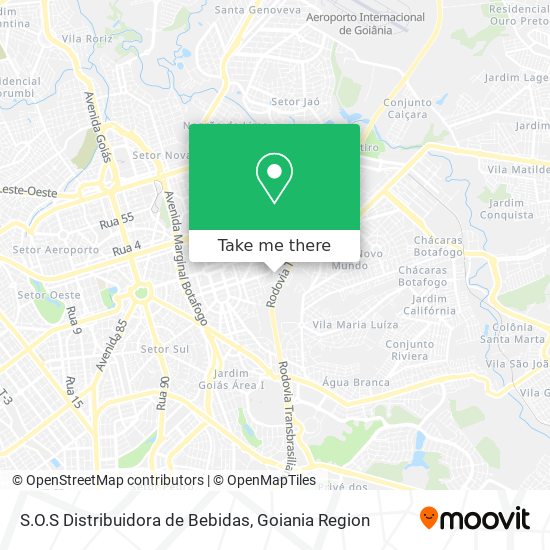S.O.S Distribuidora de Bebidas map