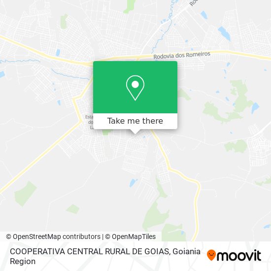 COOPERATIVA CENTRAL RURAL DE GOIAS map