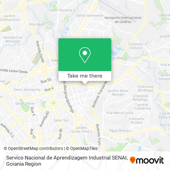 Mapa Servico Nacional de Aprendizagem Industrial SENAI