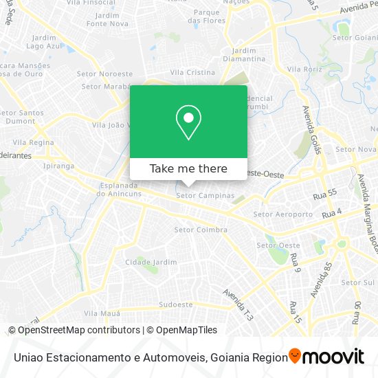 Mapa Uniao Estacionamento e Automoveis