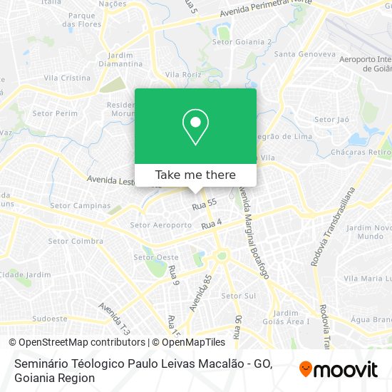 Mapa Seminário Téologico Paulo Leivas Macalão - GO