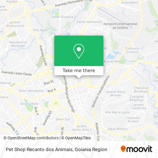 Pet Shop Recanto dos Animais map