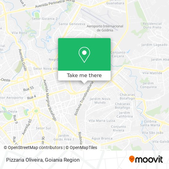 Mapa Pizzaria Oliveira