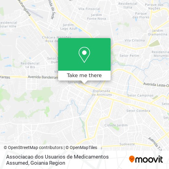 Associacao dos Usuarios de Medicamentos Assumed map