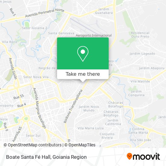 Boate Santa Fé Hall map