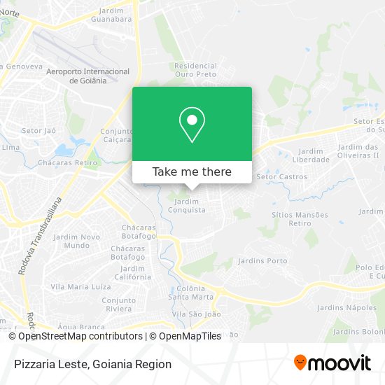 Pizzaria Leste map