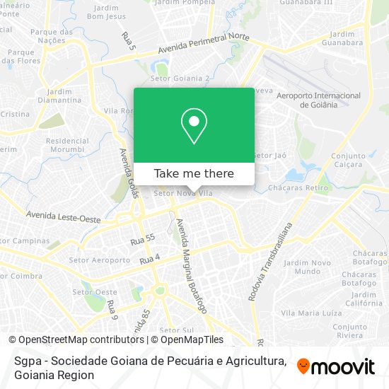 Sgpa - Sociedade Goiana de Pecuária e Agricultura map