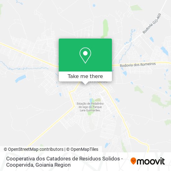 Mapa Cooperativa dos Catadores de Residuos Solidos - Coopervida