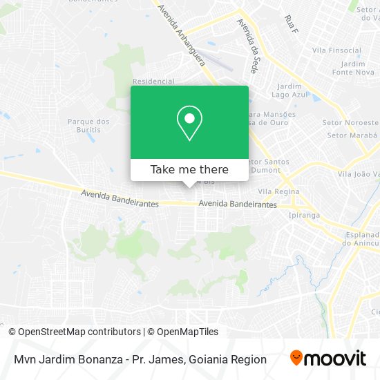 Mvn Jardim Bonanza - Pr. James map