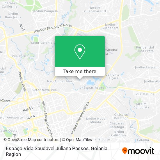 Espaço Vida Saudável Juliana Passos map