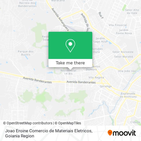 Mapa Joao Eroine Comercio de Materiais Eletricos