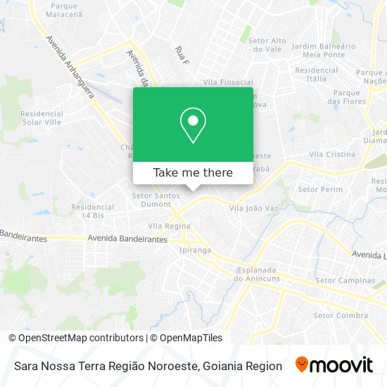 Sara Nossa Terra Região Noroeste map