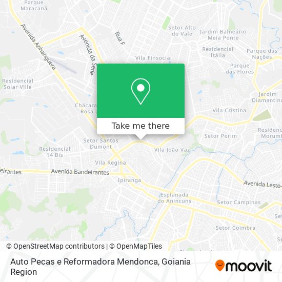Auto Pecas e Reformadora Mendonca map