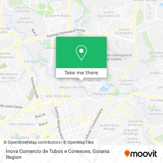 Mapa Inova Comercio de Tubos e Conexoes