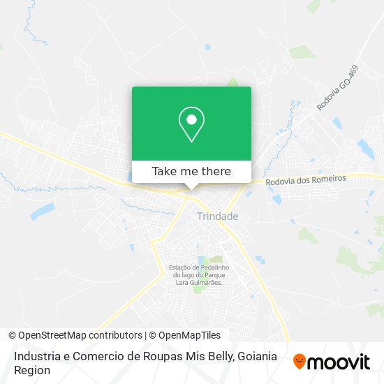 Industria e Comercio de Roupas Mis Belly map