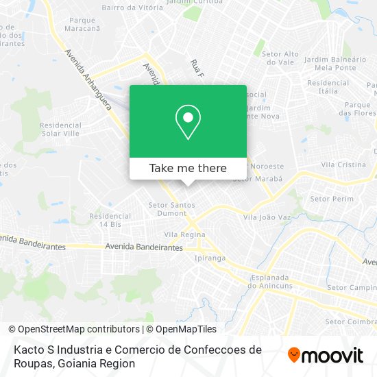 Kacto S Industria e Comercio de Confeccoes de Roupas map