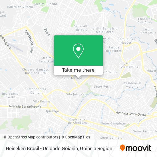 Heineken Brasil - Unidade Goiânia map