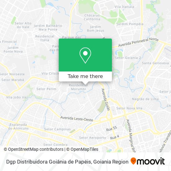 Dgp Distribuidora Goiânia de Papéis map