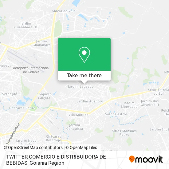 TWITTER COMERCIO E DISTRIBUIDORA DE BEBIDAS map