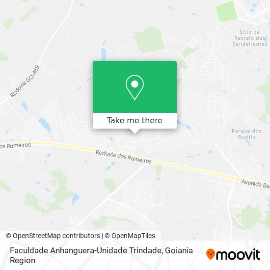 Faculdade Anhanguera-Unidade Trindade map
