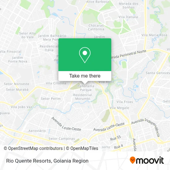 Rio Quente Resorts map