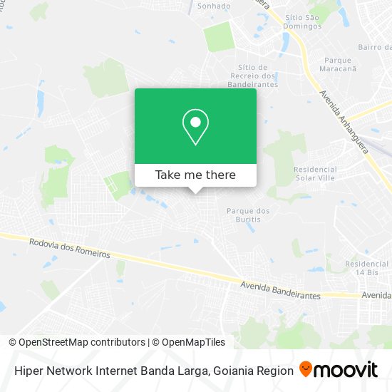 Mapa Hiper Network Internet Banda Larga