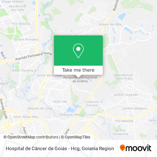 Hospital de Câncer de Goiás - Hcg map