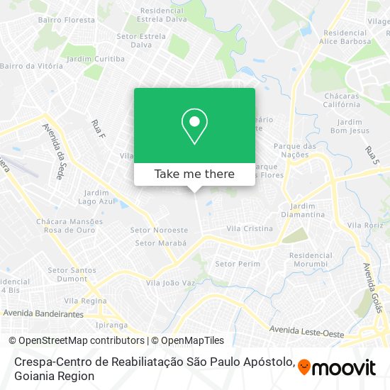 Mapa Crespa-Centro de Reabiliatação São Paulo Apóstolo