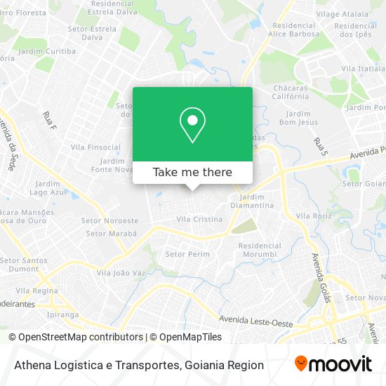Athena Logistica e Transportes map