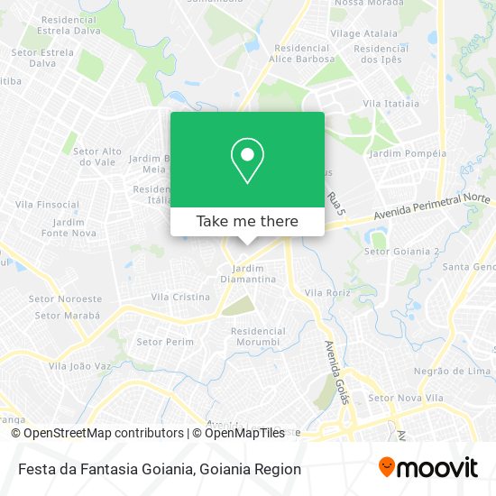 Festa da Fantasia Goiania map