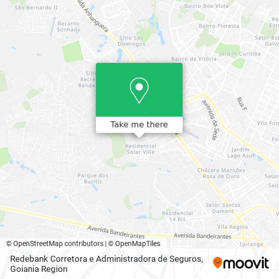 Mapa Redebank Corretora e Administradora de Seguros