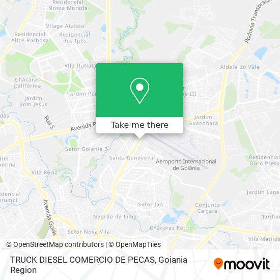 Mapa TRUCK DIESEL COMERCIO DE PECAS