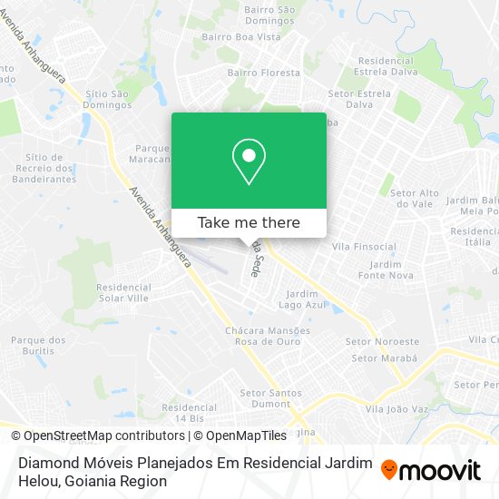 Mapa Diamond Móveis Planejados Em Residencial Jardim Helou