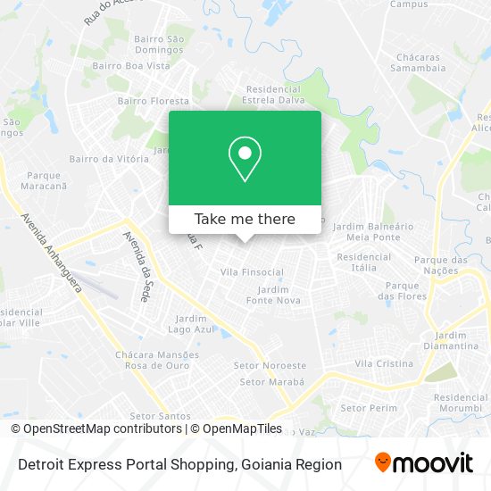 Mapa Detroit Express Portal Shopping