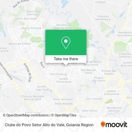 Clube do Povo Setor Alto do Vale map
