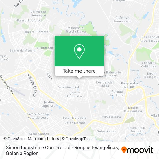 Simon Industria e Comercio de Roupas Evangelicas map