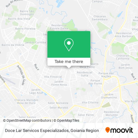 Mapa Doce Lar Servicos Especializados